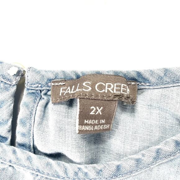 Light Jean Chambray Tank Top - Picture 8 of 9